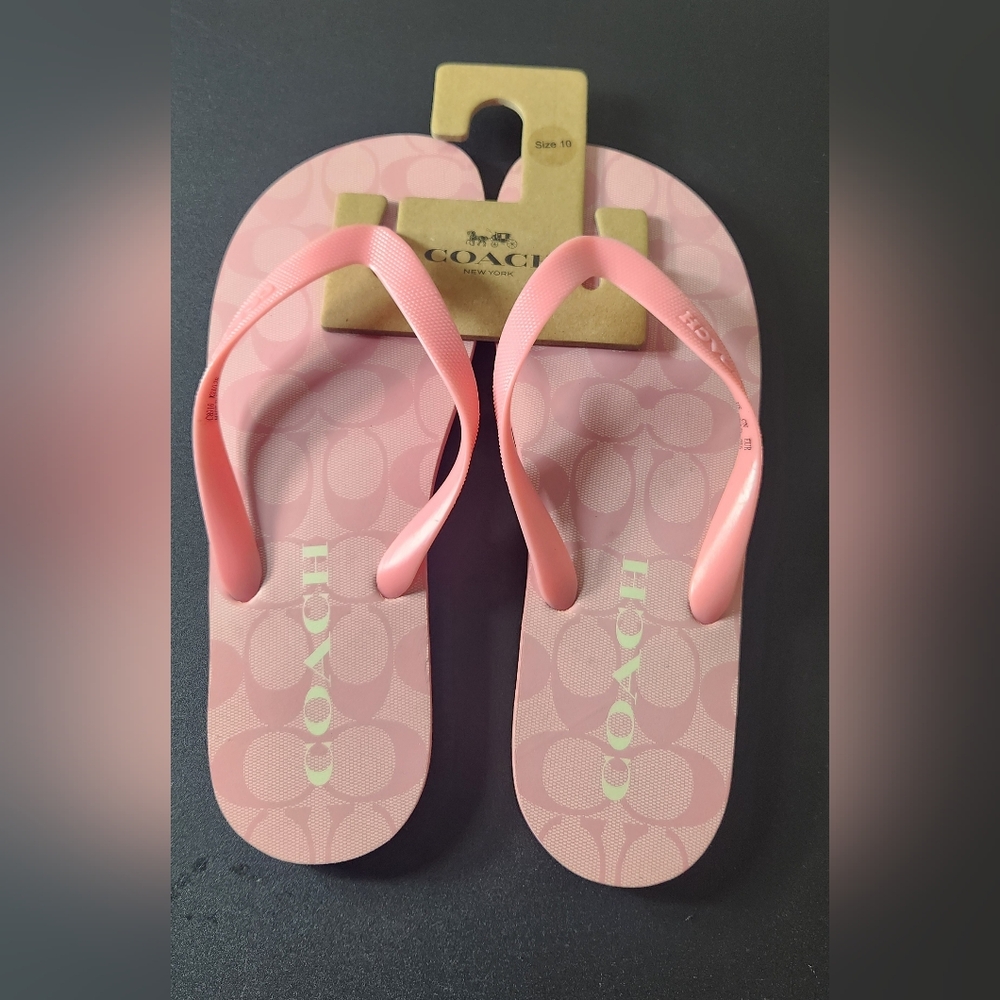 Coach sandals size 10 never worn
